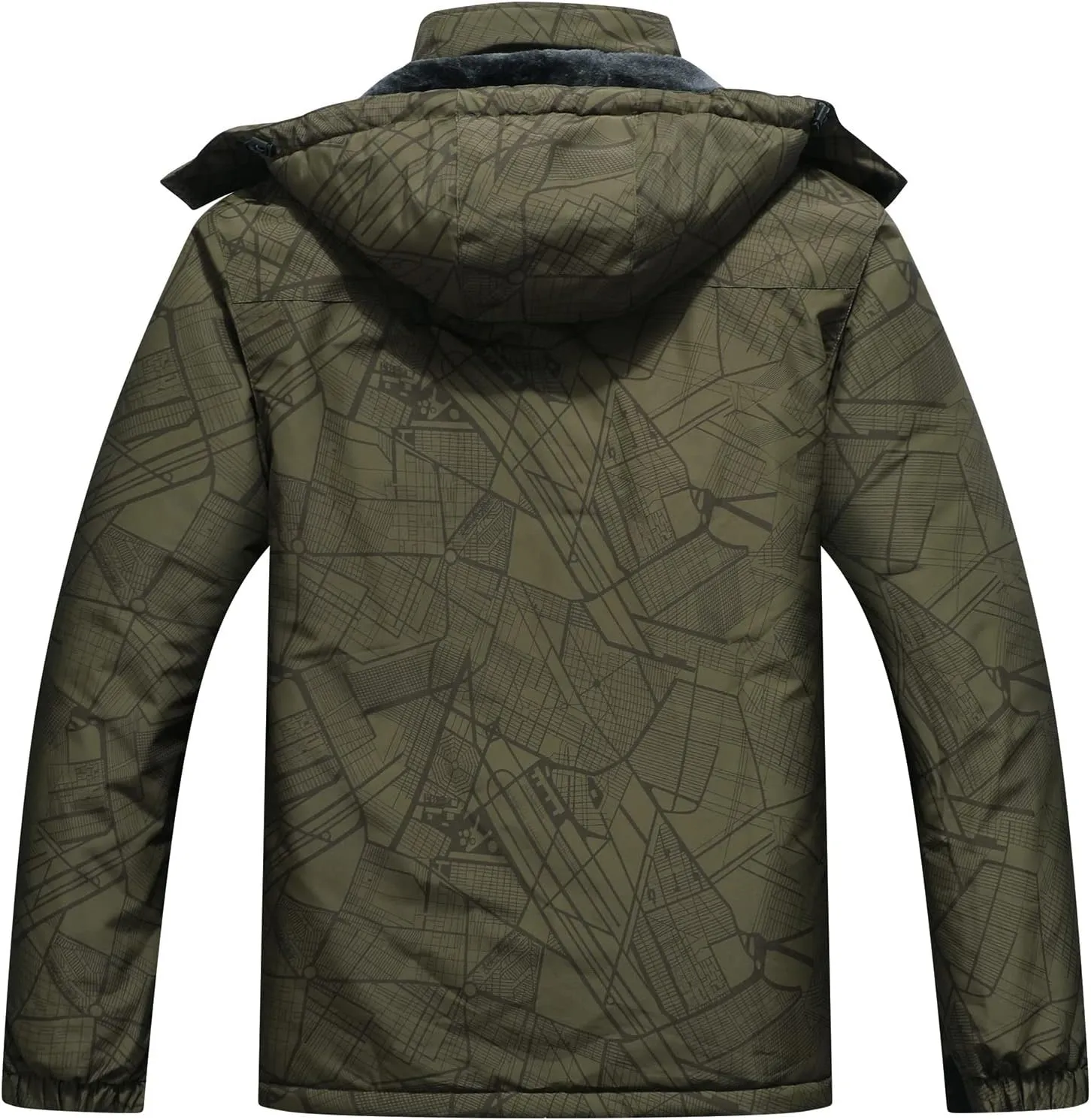 OTU Men's Waterproof Ski Jacket Snowboarding Windbreaker Warm Winter Hooded Mountain Snow Coat