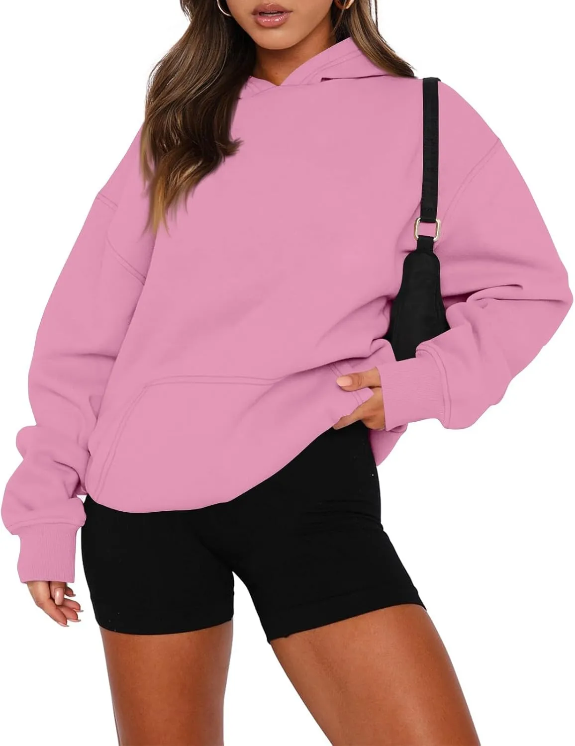 Oversized Hoodies for Women Comfy Fleece Hooded Sweatshirt Long Sleeve Sweater Pullover Hoodie with Pocket Fall Outfits
