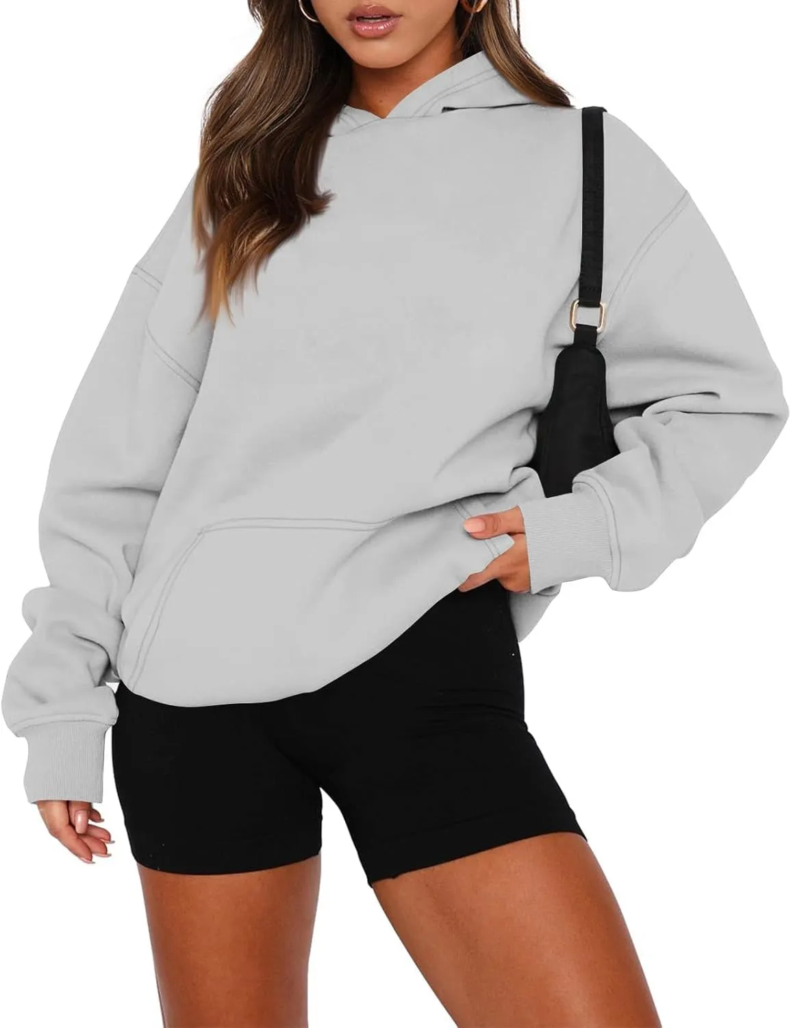Oversized Hoodies for Women Comfy Fleece Hooded Sweatshirt Long Sleeve Sweater Pullover Hoodie with Pocket Fall Outfits