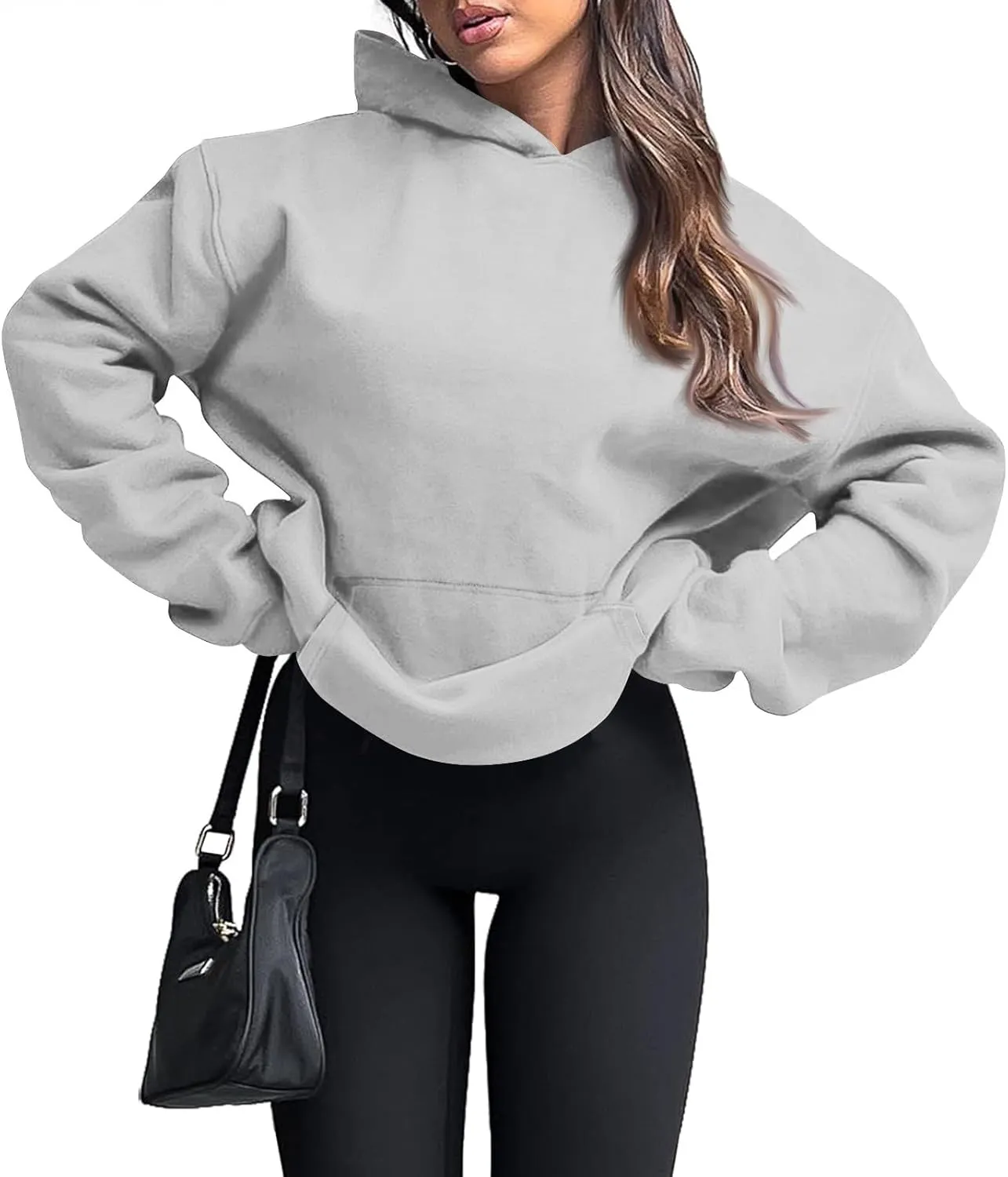 Oversized Hoodies for Women Comfy Fleece Hooded Sweatshirt Long Sleeve Sweater Pullover Hoodie with Pocket Fall Outfits