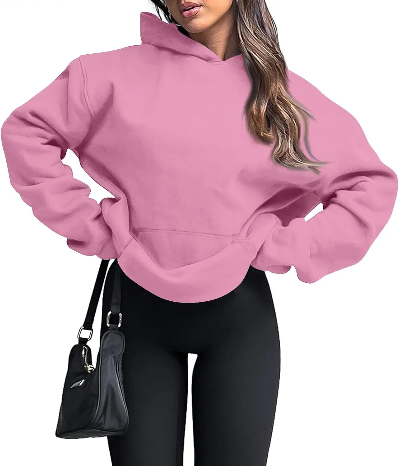 Oversized Hoodies for Women Comfy Fleece Hooded Sweatshirt Long Sleeve Sweater Pullover Hoodie with Pocket Fall Outfits