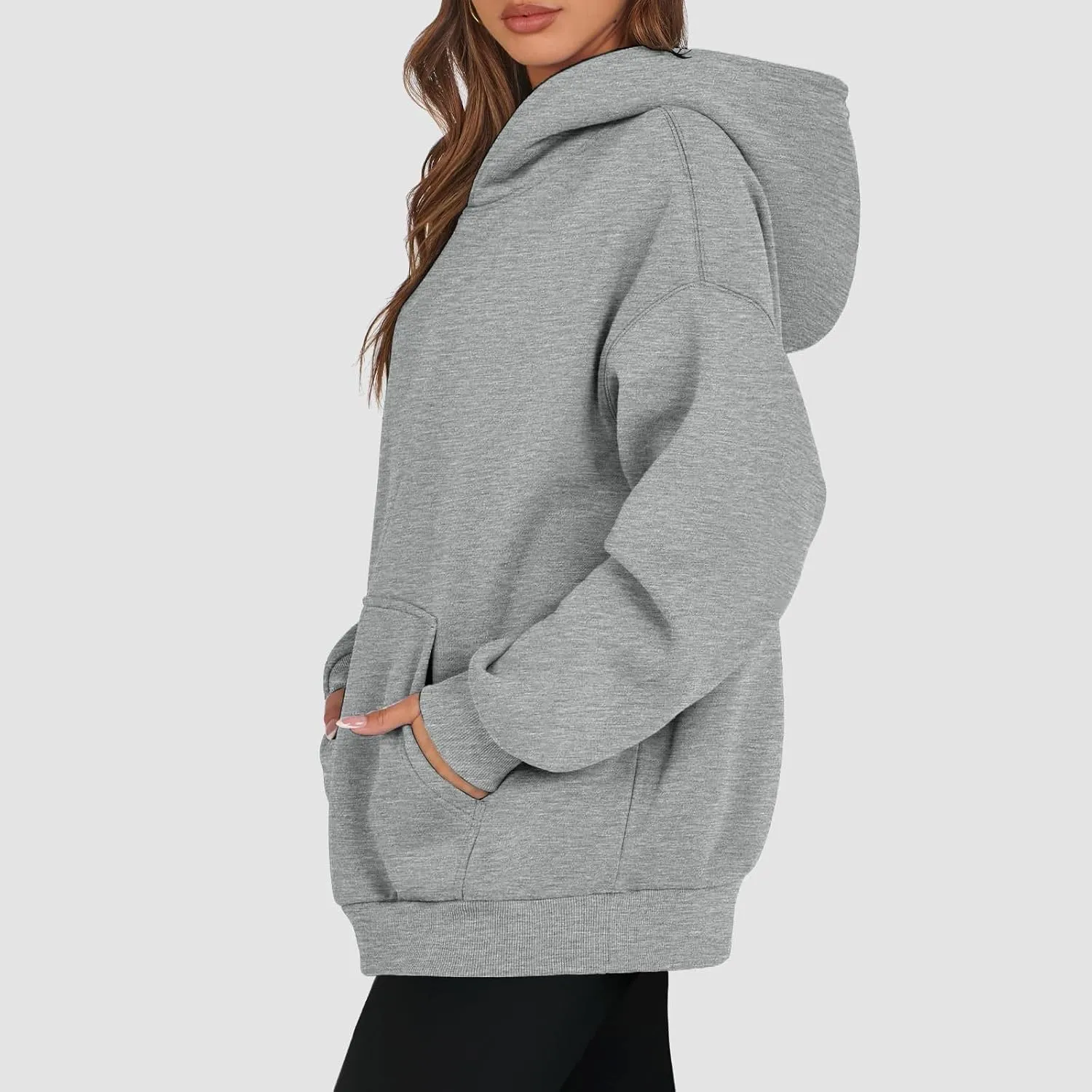 Oversized Hoodies for Women Comfy Fleece Pullover Sweater Casual Long Sleeve Hooded Sweatshirt Cute Hoodies with Pocket