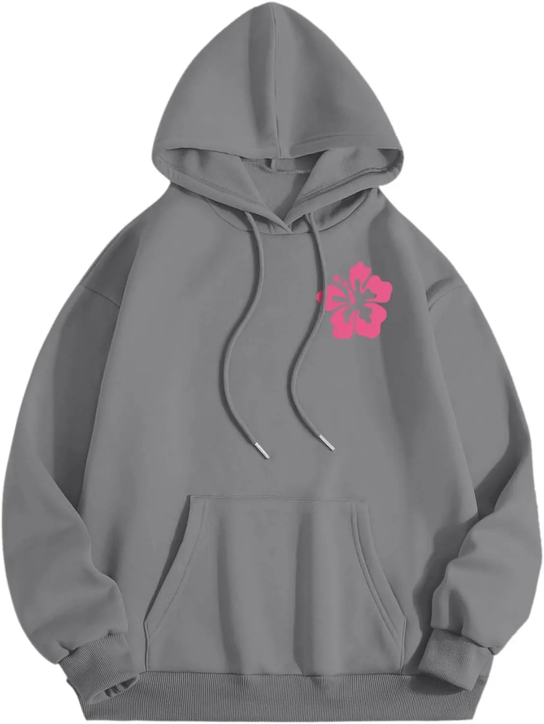 Pink Graphic Hoodies for Women 2024 Fall Outfits Oversized Hoodie Teen Girls Cute Preppy Sweatshirts Casual Pullover