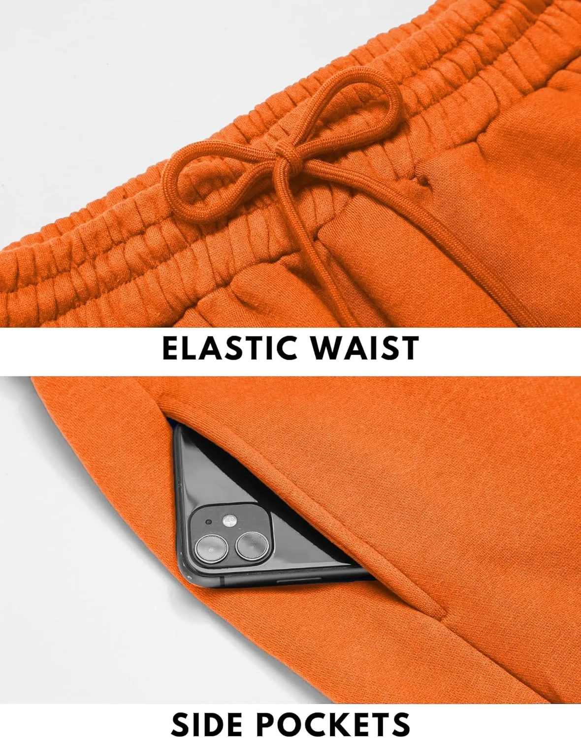 PINSPARK Women's Fleece Lined Sweatpants Winter Joggers Athletic Pants Casual Thick Warm Trousers Pockets