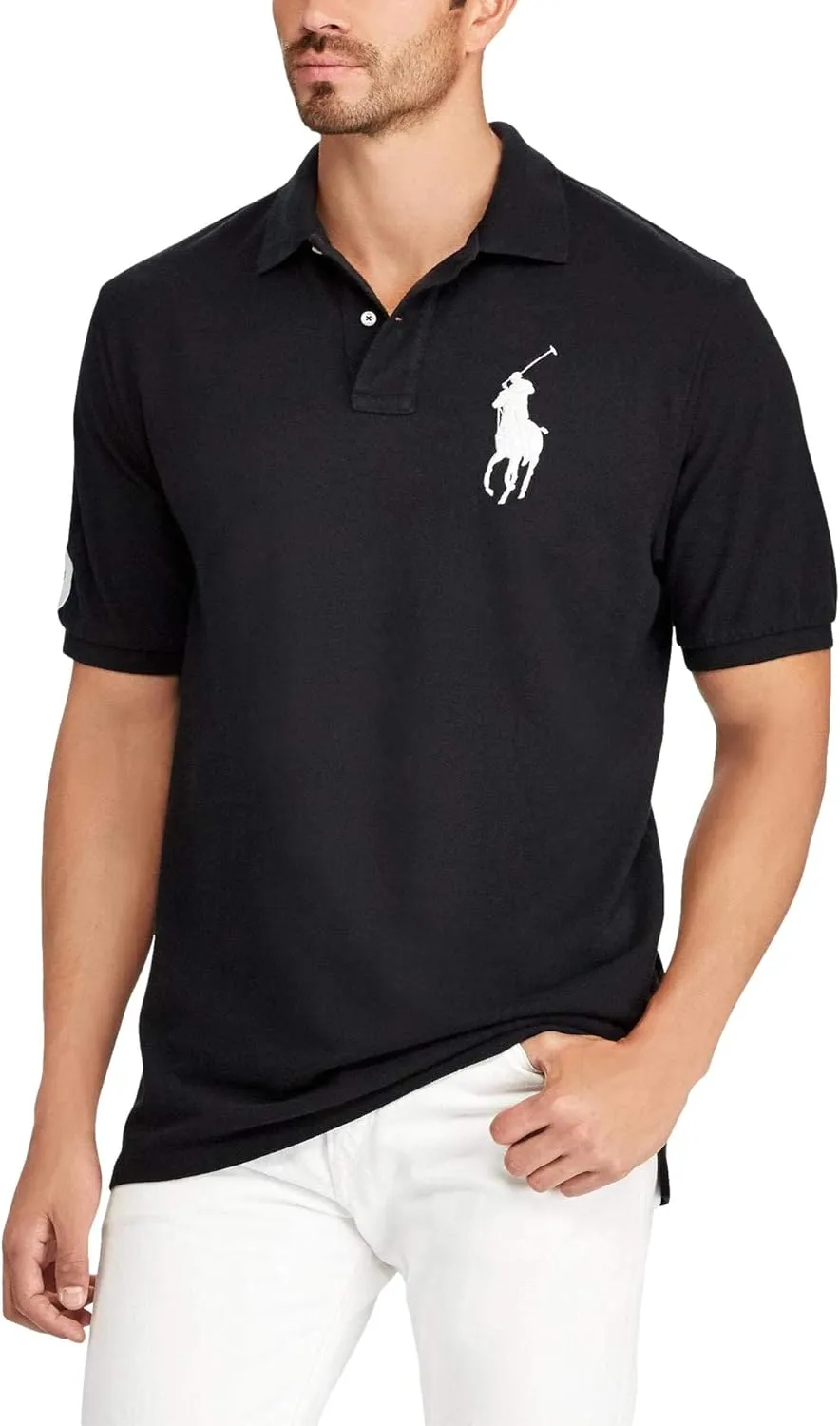 POLO RALPH LAUREN Men's Big Pony Classic Fit Mesh Polo Shirt