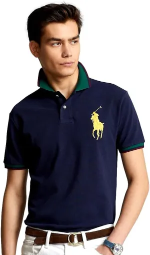 POLO RALPH LAUREN Men's Classic Fit Big Pony Mesh Polo Shirt