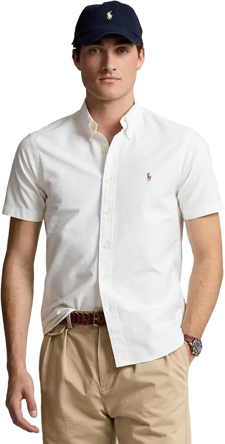 POLO RALPH LAUREN Men's Classic Fit Short Sleeve Oxford Shirt