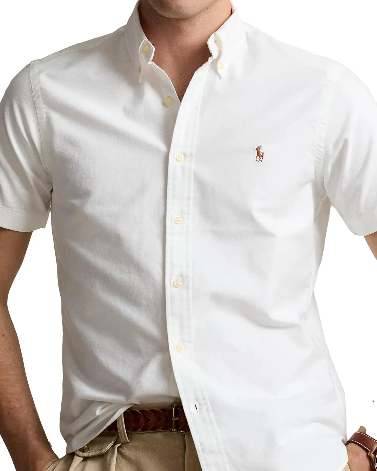POLO RALPH LAUREN Men's Classic Fit Short Sleeve Oxford Shirt