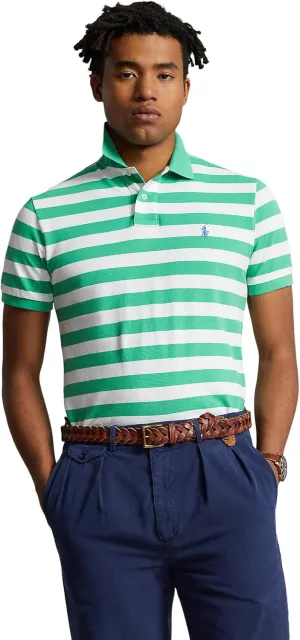 Polo Ralph Lauren Men's Classic Fit Striped Mesh Polo Shirt