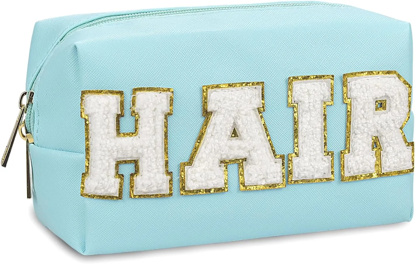 Preppy Makeup Bag,Skincare Bag,PU Leather Portable Waterproof Preppy Stuff for Travel Toiletry Bag,Makeup Bag for Girls Women
