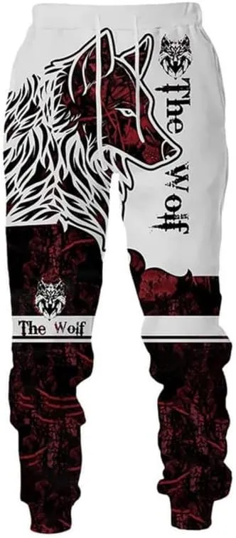 prigridche Wolf & Lion 3D Printed Hoodie Pants Suit Male Autumn Winter Casual Sweashirt Pullover Tracksuit Set