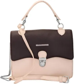 Puce Women's Sling Bag Brown Designer Satchel bags with Multi Pocket