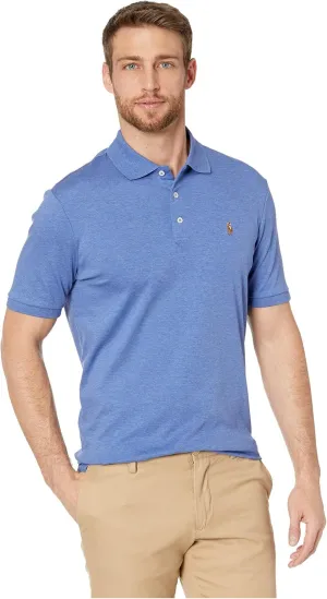 Ralph Lauren Mens Polo Classic Fit Polo, L, Faded Royal Heather
