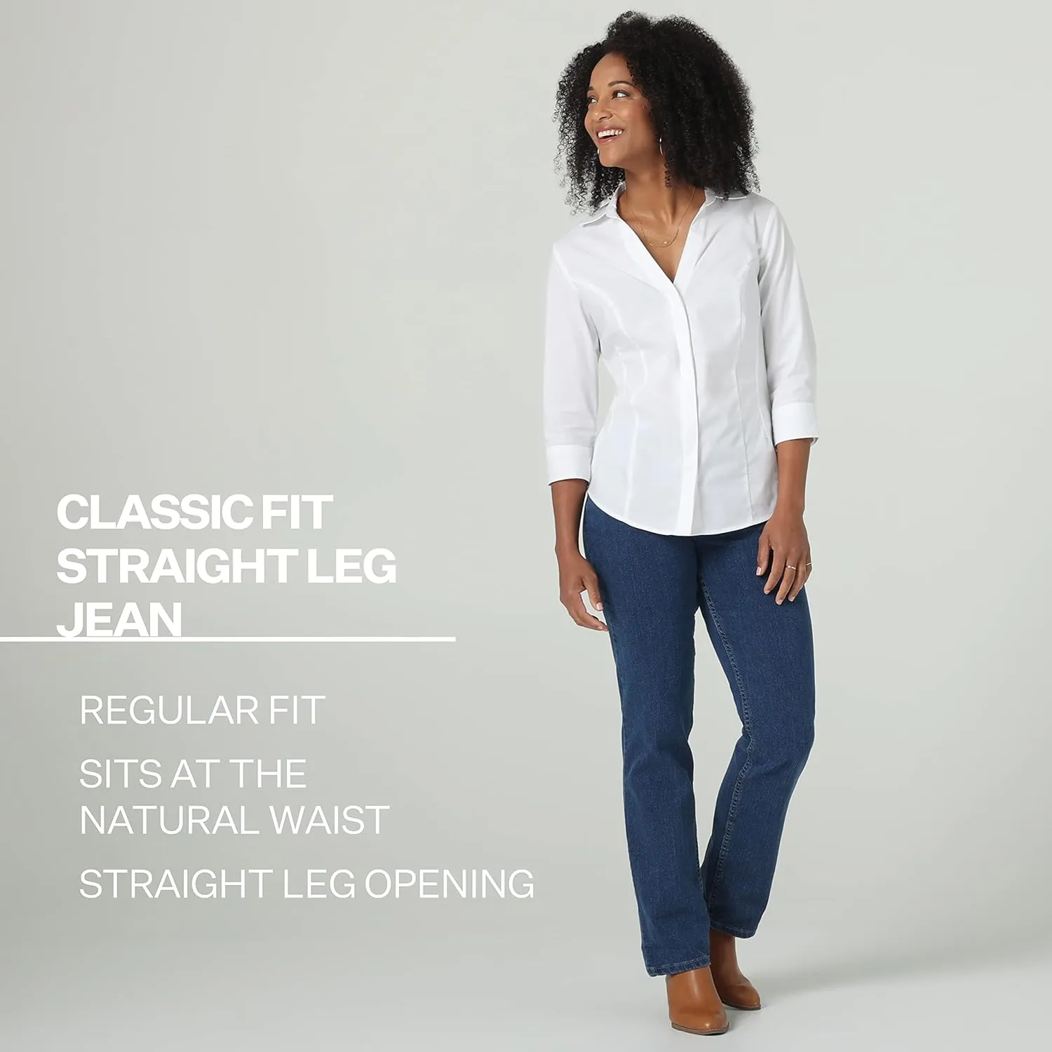Riders by Lee Indigo Women's Classic-Fit Straight-Leg Jean