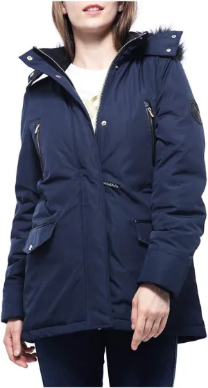 Rokka&Rolla Women's Warm Parka Jacket Winter Snow Coat with Removable Faux Fur Hood