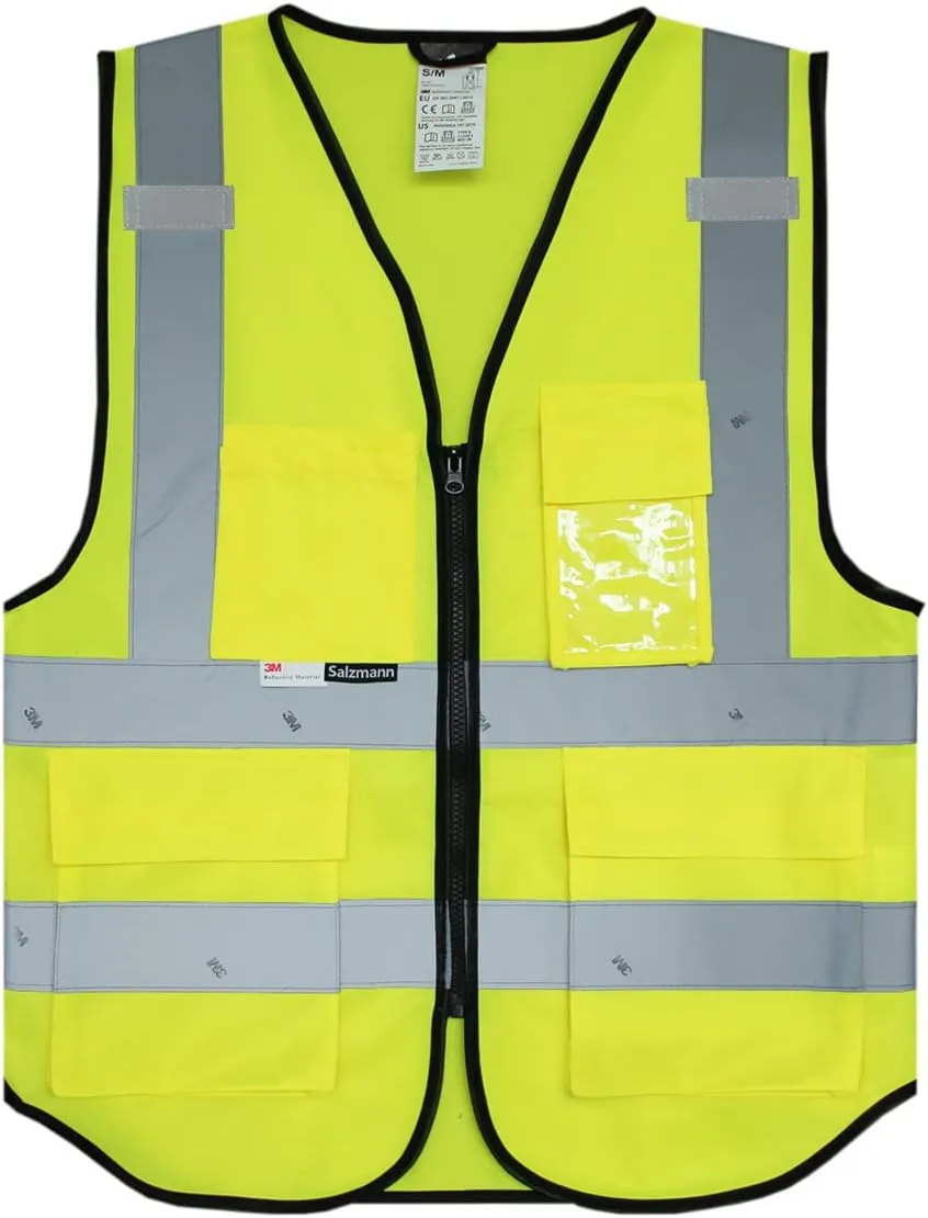 Salzmann Multi-Pocket Working Vest - Reflective Vest - Made with 3M Reflective Material