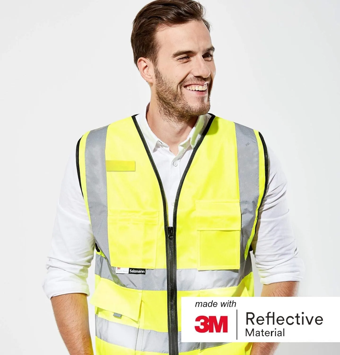 Salzmann Multi-Pocket Working Vest - Reflective Vest - Made with 3M Reflective Material