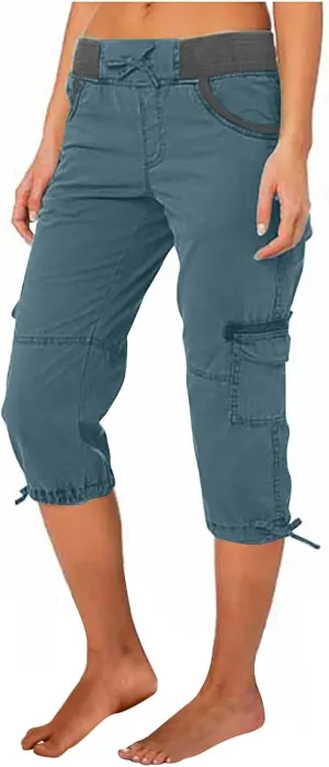 SHAOBGE Lightweight Summer Pants Women Summer Women Multi Pocket Trousers Outdoor Casual Sports Trendy Pants for