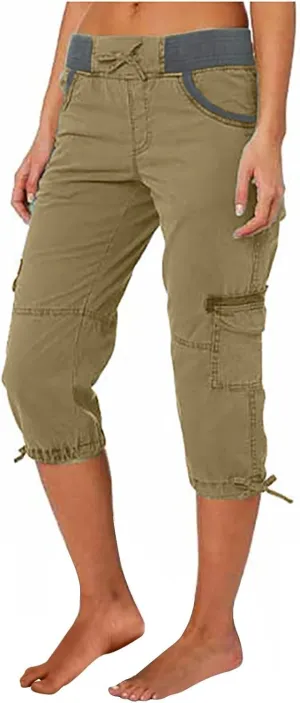 SHAOBGE Lightweight Summer Pants Women Summer Women Multi Pocket Trousers Outdoor Casual Sports Trendy Pants for