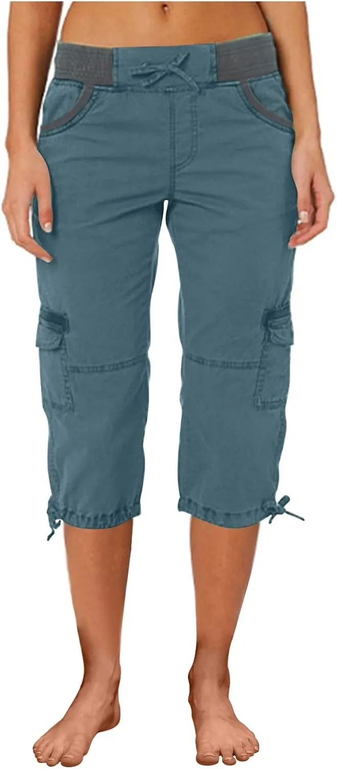 SHAOBGE Lightweight Summer Pants Women Summer Women Multi Pocket Trousers Outdoor Casual Sports Trendy Pants for