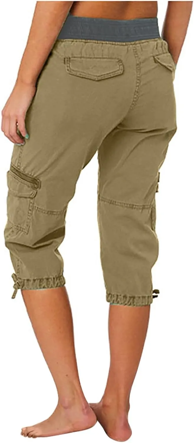 SHAOBGE Lightweight Summer Pants Women Summer Women Multi Pocket Trousers Outdoor Casual Sports Trendy Pants for