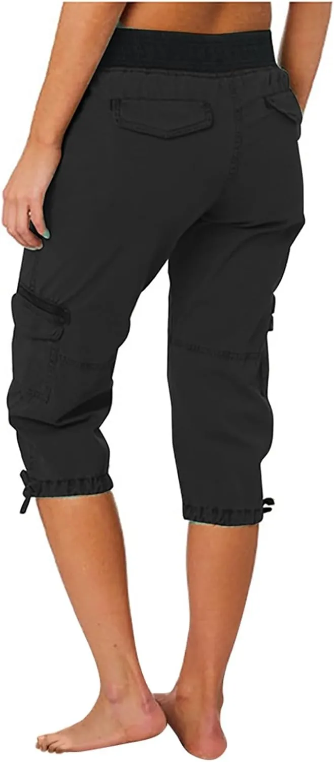 SHAOBGE Lightweight Summer Pants Women Summer Women Multi Pocket Trousers Outdoor Casual Sports Trendy Pants for