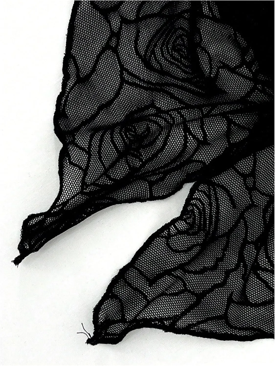 SHENHE Women's 3 Pack Twist Front Split Hem Floral Embroidery Y2k Strapless Mesh Tube Top