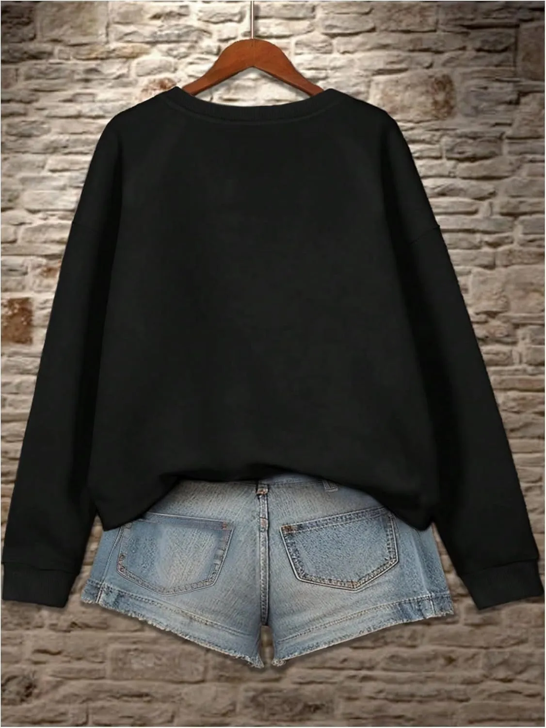SHENHE Women's Casual Letter Graphic Print Sweatshirt Long Sleeve Crewneck Lined Warm Sweatshirt Pullover Top