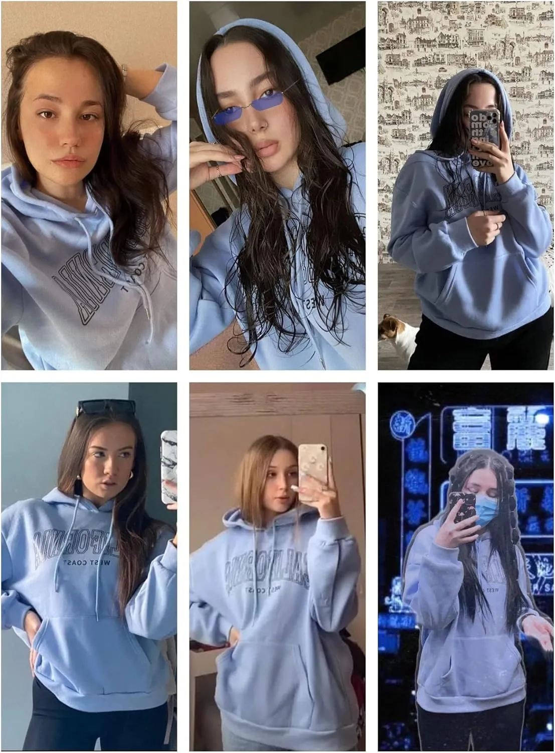 SOLY HUX Women's Cute Hoodies Graphic Preppy Sweatshirts for Teen Girls Long Sleeve Pullovers Fall Outfits with Pockets