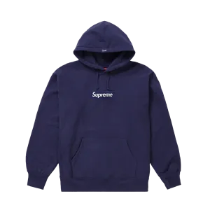 Supreme Box Logo Hooded Sweatshirt 'Washed Navy'