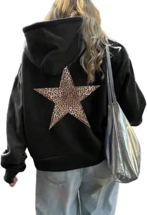 Teen Girls Graphic Y2k Hoodies Women Oversized Preppy Sweatshirt Long Sleeve Pullover Top Embroidery Aesthetic Shirts