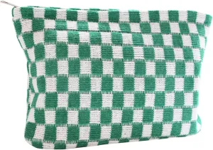 Teen Girls Trendy Stuff Aesthetic Stuff Makeup Bag Makeup Bags Preppy Stuff for Teen Girls Checkered Makeup Bag Cute Stuff for Teen Girls