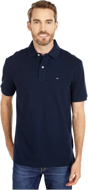 Tommy Hilfiger Men's Adaptive Polo Shirt With Magnetic Buttons in Classic Fit