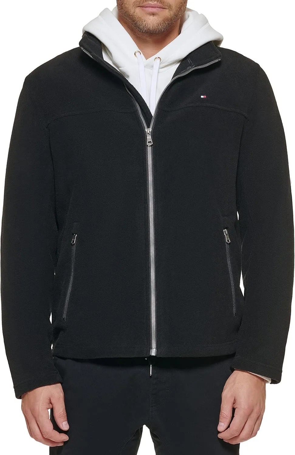 Tommy Hilfiger Men's Classic Zip Front Polar Fleece Jacket