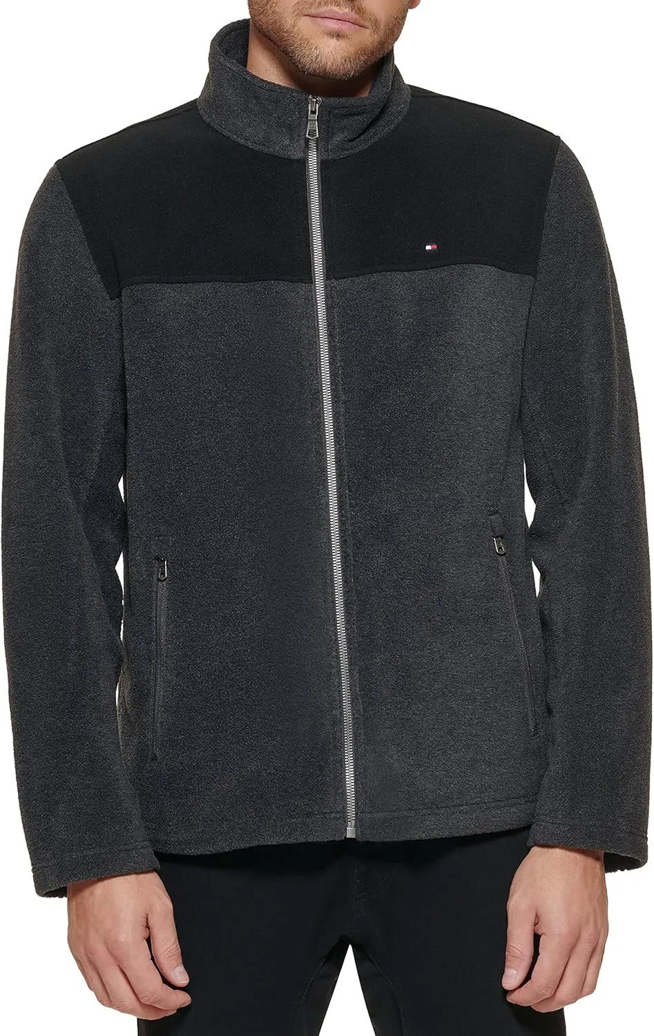 Tommy Hilfiger Men's Classic Zip Front Polar Fleece Jacket