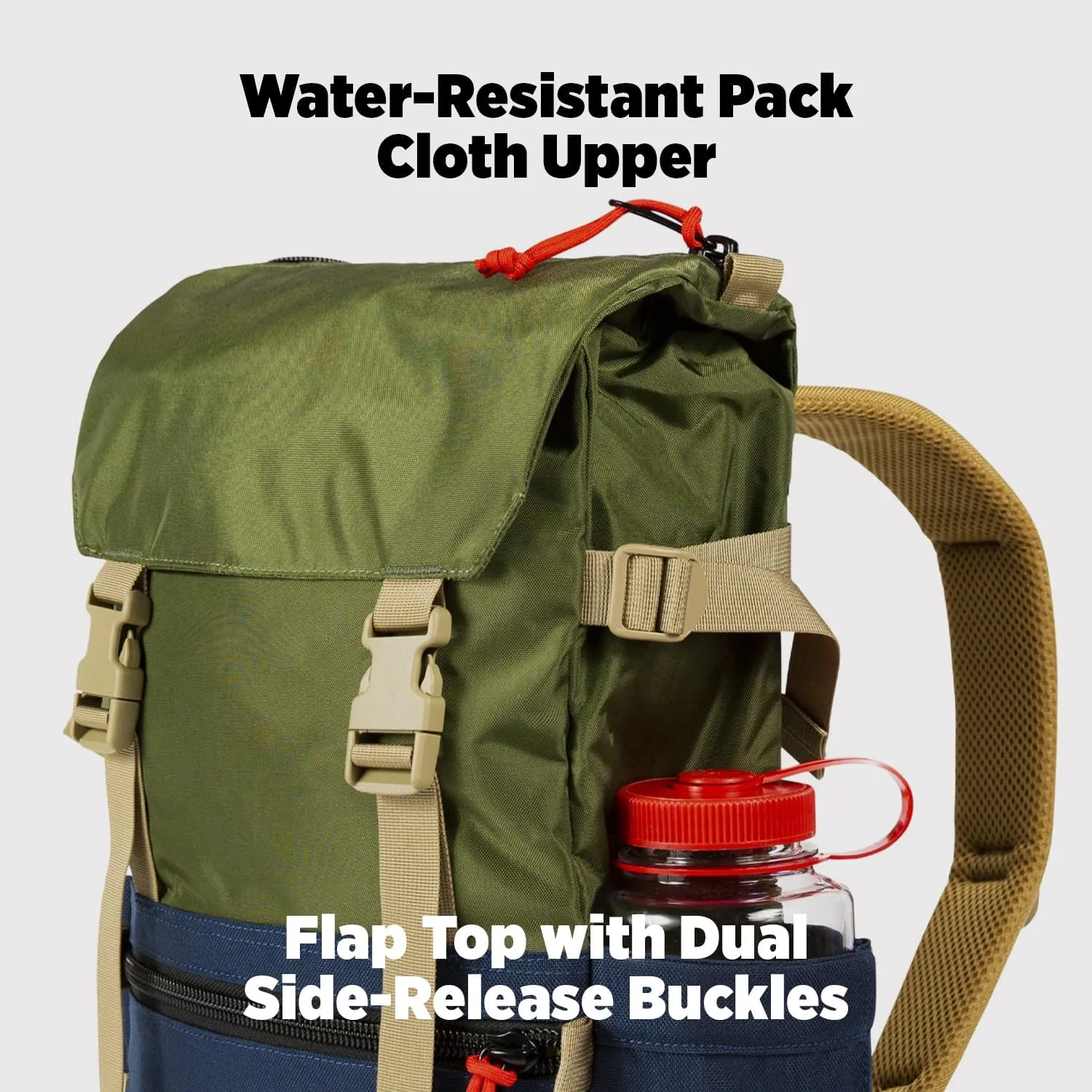 Topo Designs Rover Pack Classic, Dark Khaki/Navy, One Size