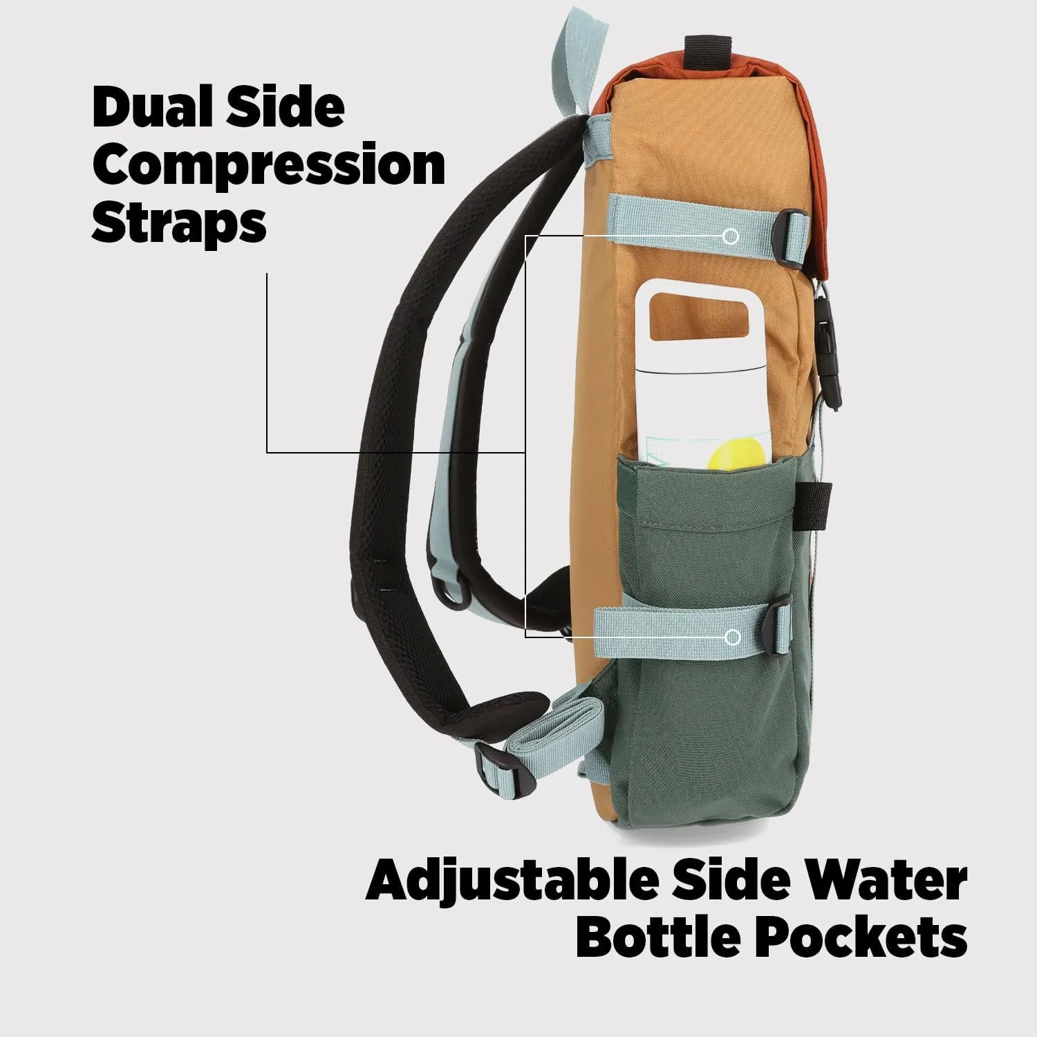 Topo Designs Rover Pack Classic, Dark Khaki/Navy, One Size