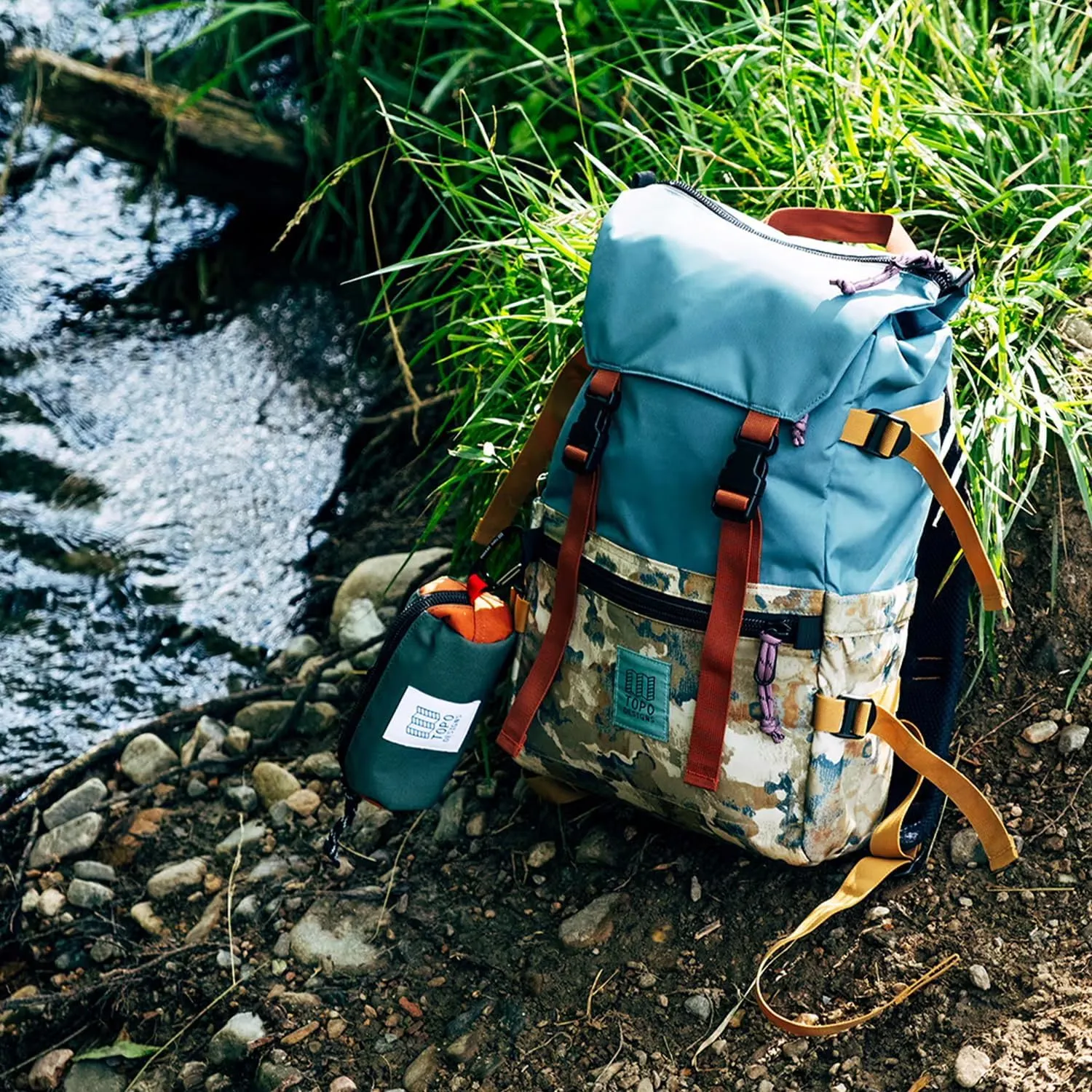 Topo Designs Rover Pack Classic, Dark Khaki/Navy, One Size