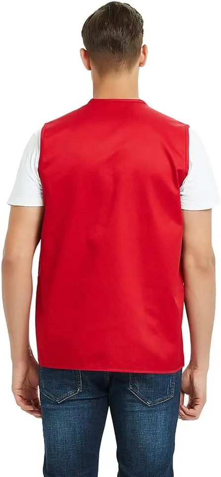 TopTie Adult Supermarket Volunteer Vest Travel Safari Multi-pocket Waistcoat