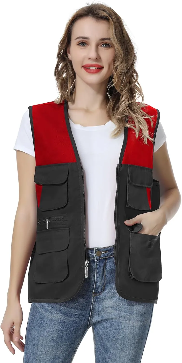 TopTie Adult Supermarket Volunteer Vest Travel Safari Multi-pocket Waistcoat