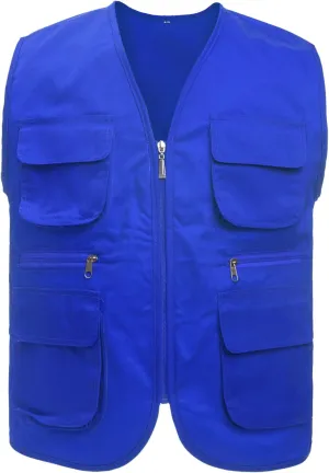 TopTie Adult Supermarket Volunteer Vest Travel Safari Multi-pocket Waistcoat