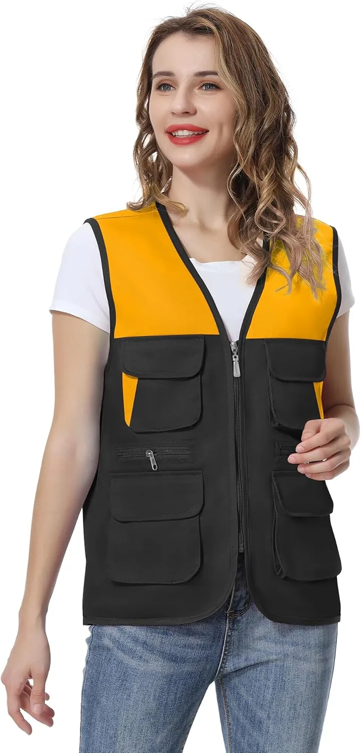 TopTie Adult Supermarket Volunteer Vest Travel Safari Multi-pocket Waistcoat