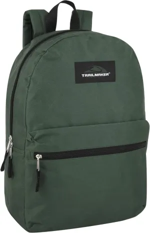 Trail maker Classic 17 Inch Backpack with Adjustable Padded Shoulder Straps