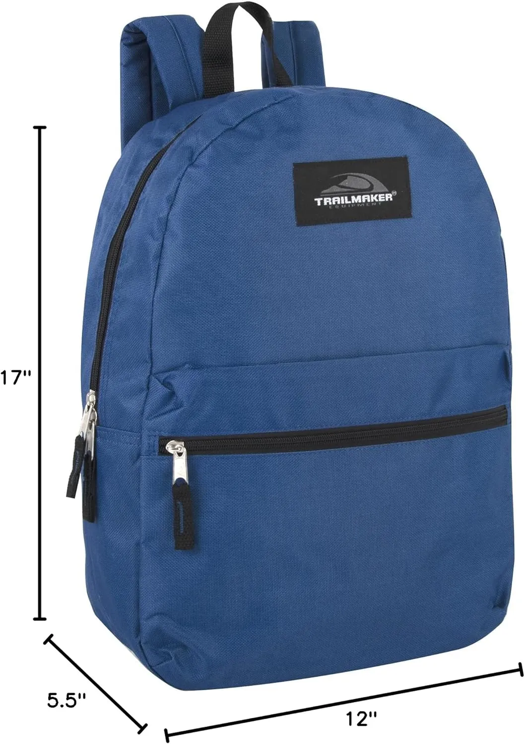 Trail maker Classic 17 Inch Backpack with Adjustable Padded Shoulder Straps
