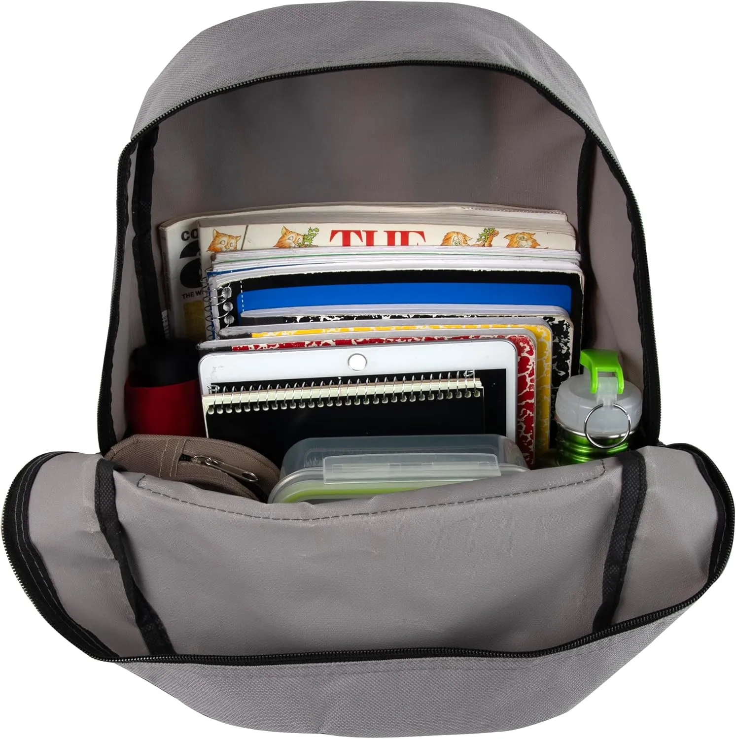 Trail maker Multi Pocket Multicolor Backpack with Adjustable Padded Straps
