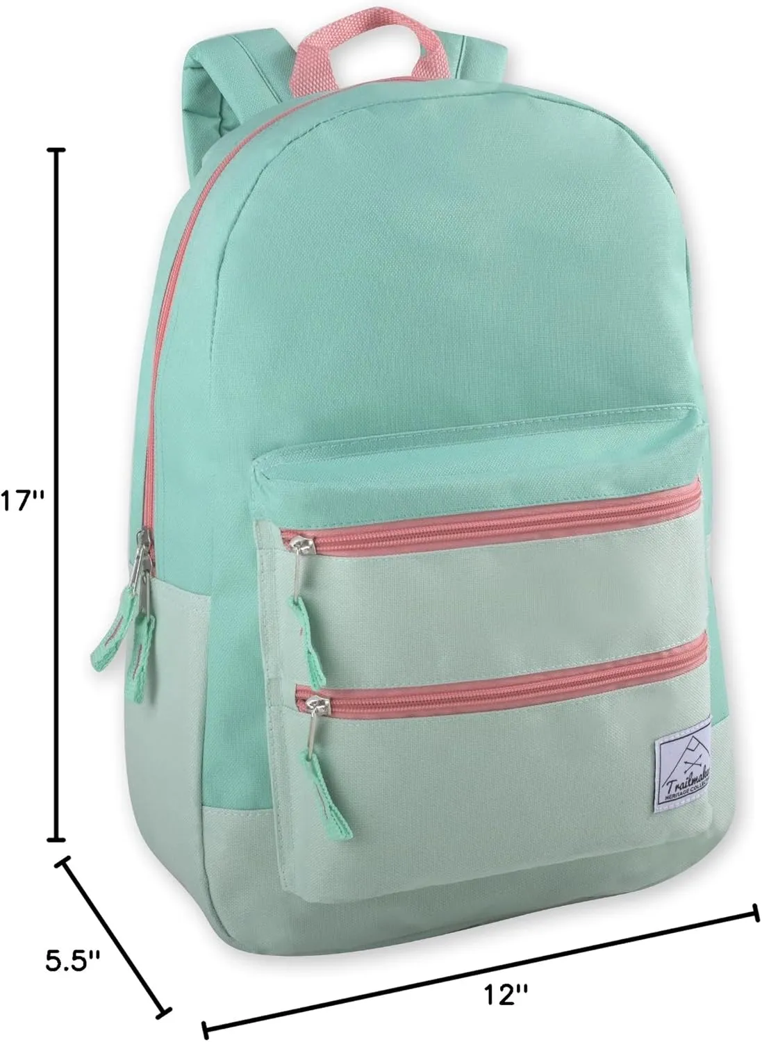 Trail maker Multi Pocket Multicolor Backpack with Adjustable Padded Straps