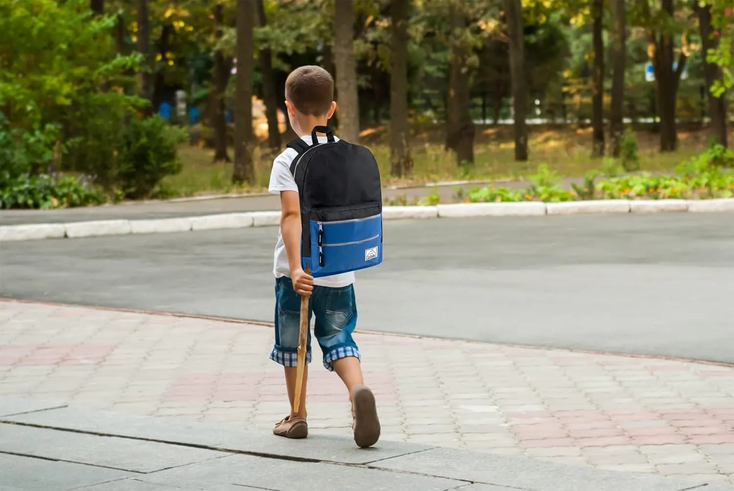 Trail maker Multi Pocket Multicolor Backpack with Adjustable Padded Straps