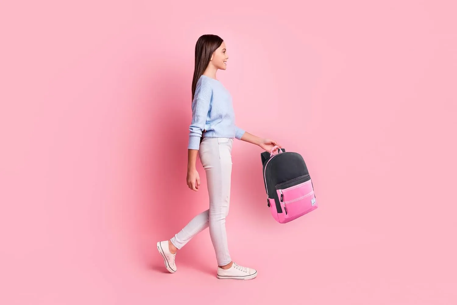 Trail maker Multi Pocket Multicolor Backpack with Adjustable Padded Straps
