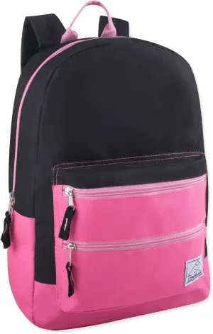 Trail maker Multi Pocket Multicolor Backpack with Adjustable Padded Straps