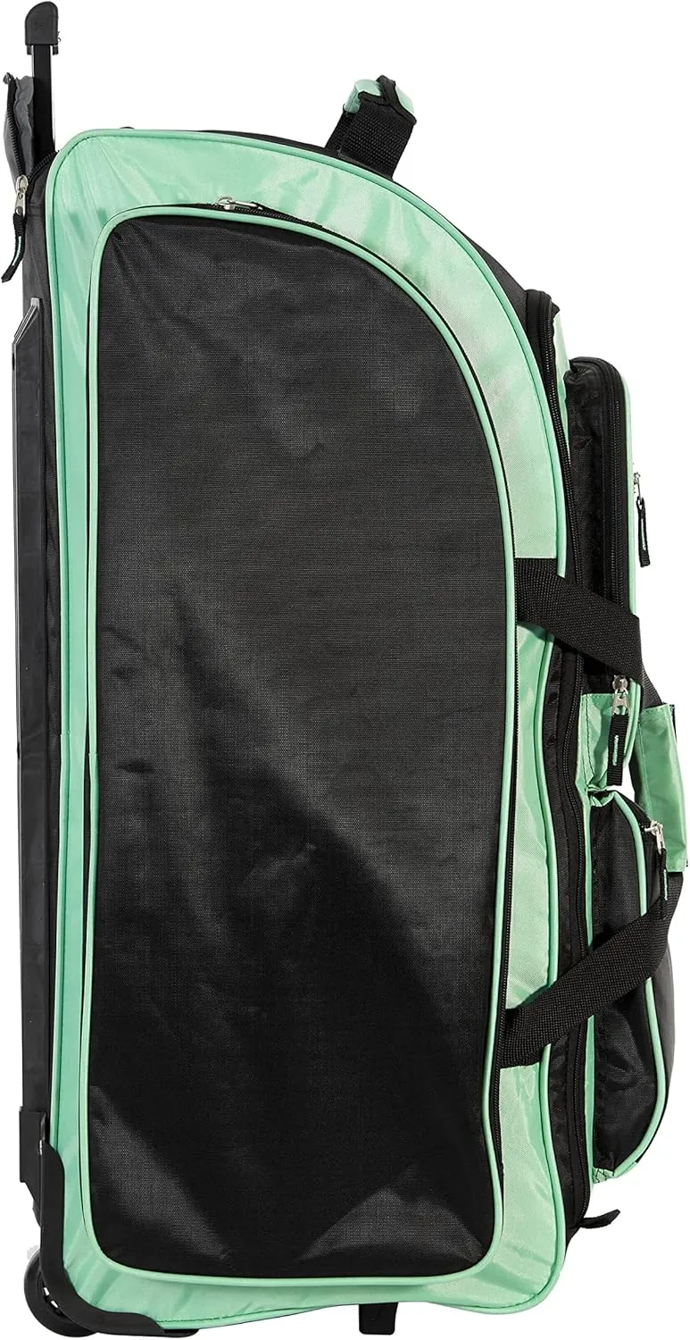 Travelers Club Xpedition 30 Inch Multi-Pocket Upright Rolling Duffel Bag
